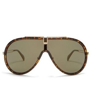 GIVENCHY Mask Tortoise Sunglasses